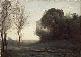 Morning by Jean-Baptiste-Camille Corot